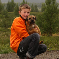 Oscar & Fido på fjället 2008