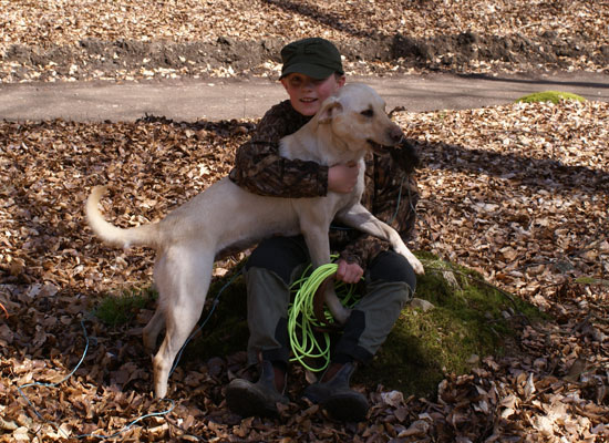 Oscar Och Ella efter lyckad spårning 2008